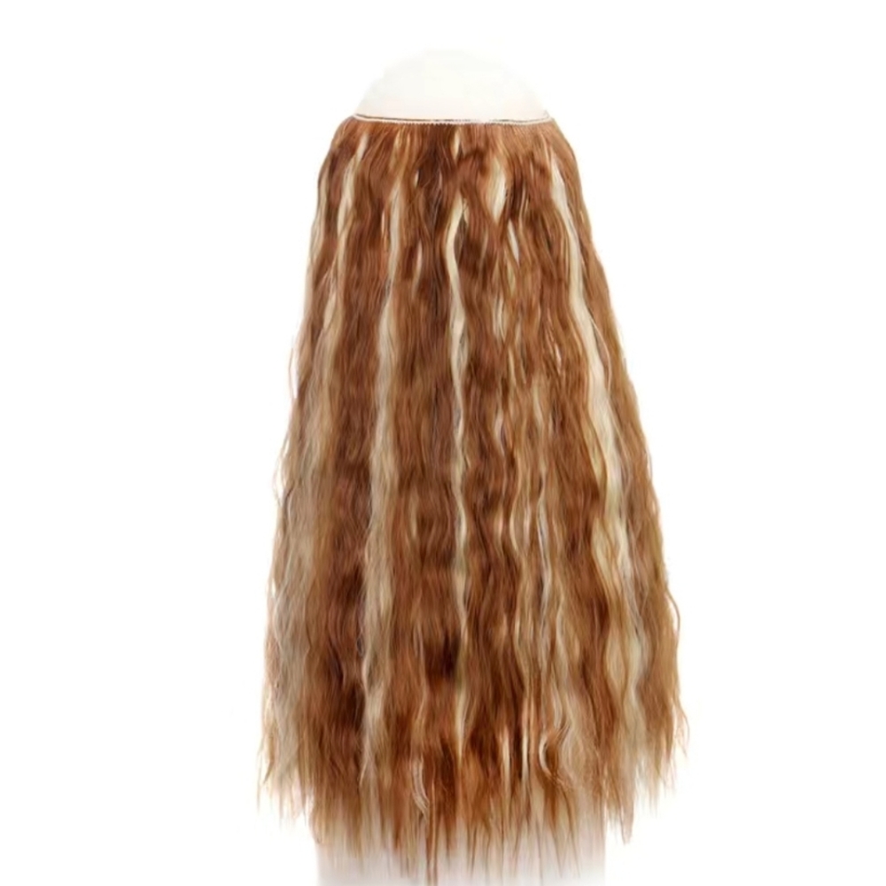 24 inch halo beautiful halo invisible wire extensions synthetic fiber